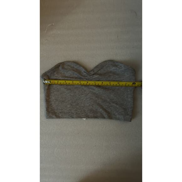 ASOS Gray The Crop Bandeau NEW Coquette Girl Bratz Cosplay Fairycore Festival - Picture 5 of 8